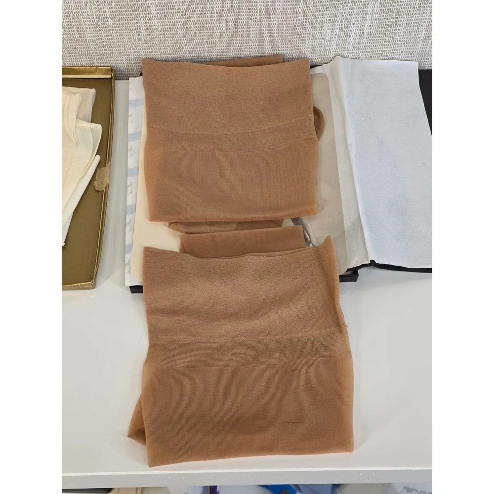 Vintage Supp-hose Sheerest Kayser Support Stockings‎ 3 Pairs Medium 051/014